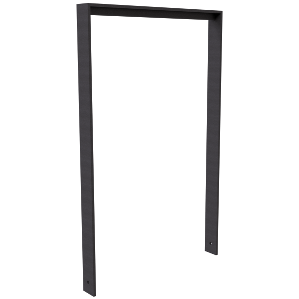 Leaning bracket made of flat steel 80 x12mm | with beam | total width: 750 mm | hot-dip galvanized and coated DB 703